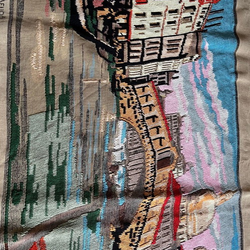 Embroidery used for frame with Venice theme