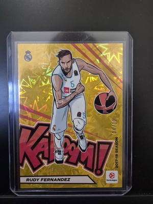 Gold Kaboom Rudy Fernandez 4/10 Panini Euroleague Contenders κάρτα καινούργια
