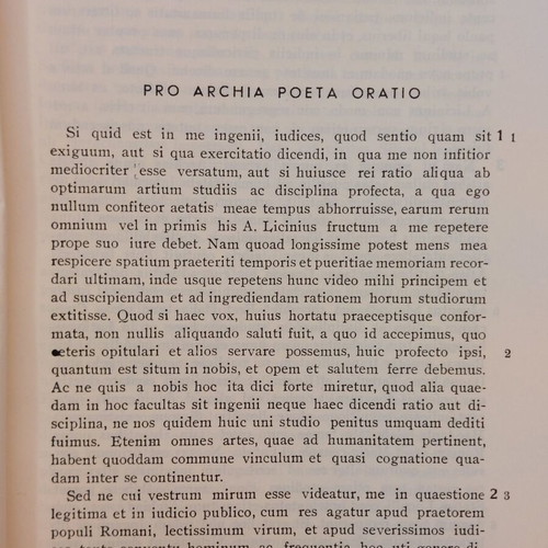 Cicero Speeches used, OESB 1946 edition