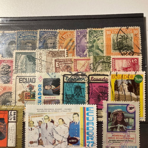 Ecuador 29 stamps used, sealed