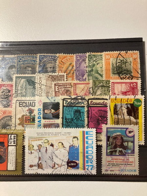 Ecuador 29 stamps used, sealed