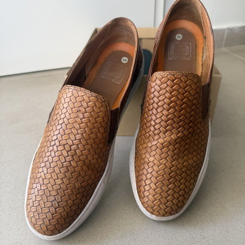 Slip On men's shoes used, size 43, brown casual