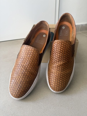 Slip On men's shoes used, size 43, brown casual