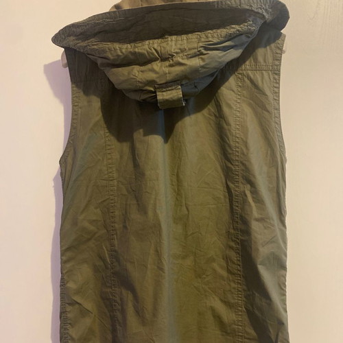 Zara men's sleeveless jacket used, khaki, size M