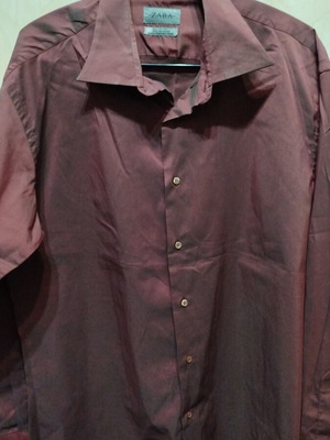 ZARA long-sleeve red burgundy shirt XL like new