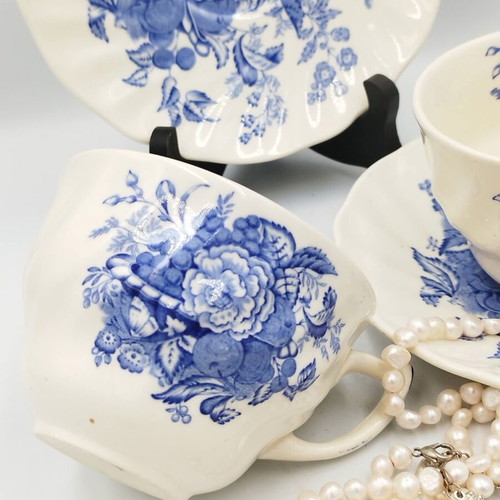 The Kirkwood Blue by Royal Doulton tea cup and saucer set like new