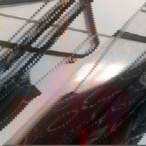 Φόρεμα μακρύ εμπριμε με δέσιμο στον αυχένα σαν καινούργιο, πολύχρωμο