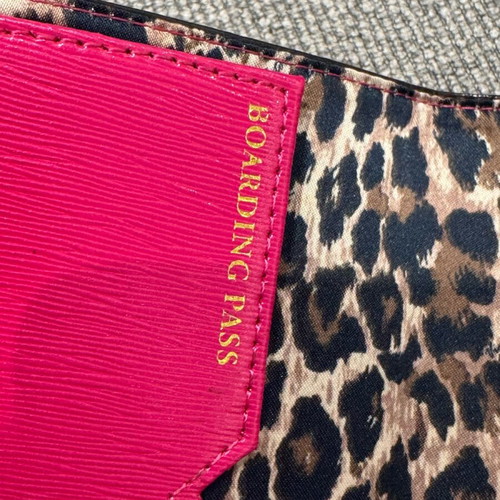 Victoria’s Secret passport holder pink with leopard design like new