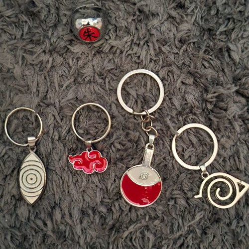 Naruto keychains like new, set of 5 pieces