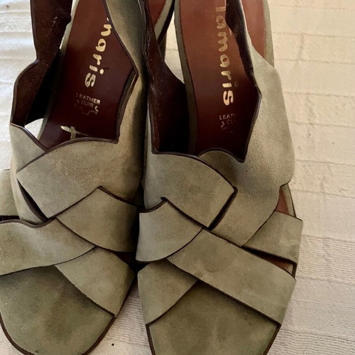 Tamaris leather sandals new, size 37, model LT Olive