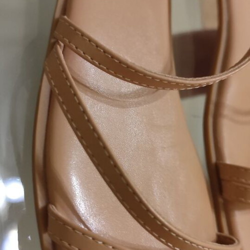 Shein beige flat sandals size 39 like new with soft sole