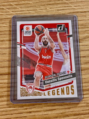 Κάρτα Βασίλης Σπανούλης Ολυμπιακός Panini Euroleague 2023-24 σαν καινούργιο