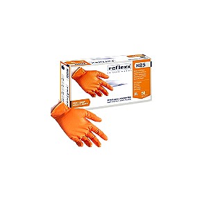 Γάντια Εργασίας Reflexx N85 Νιτριλίου Χωρίς Πούδρα Πορτοκαλί 50τμχ