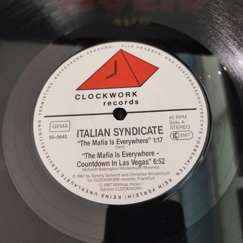 Italian Syndicate The Mafia Is Everywhere maxi single in very good condition