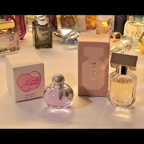 Nina Ricci Pretty Nina and Hugo Boss The Scent Miniatures new, pack