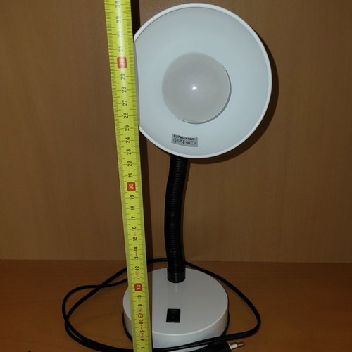 Desk lamp used white with flexible arm E27 MAX40W