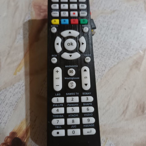 Universal remote control new with instructions and codes