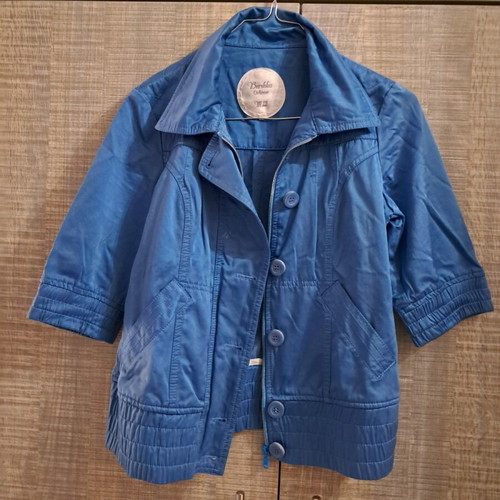 Bershka NoM jacket with 3/4 sleeve turquoise like new