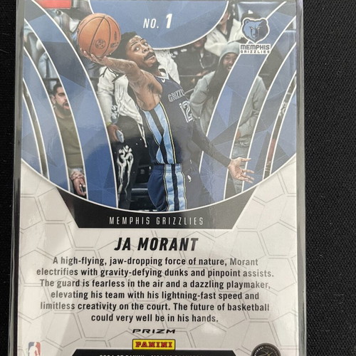 2024-25 Panini Mosaic Ja Morant Elevate #1 Green Mosaic Prizm card like new