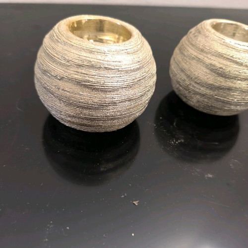 Decorative tealight holders like new, set of 2