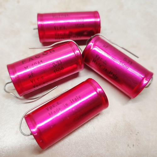 Facon Axial Capacitors 330 nF 1500 V Vintage Audio NOS set of 4