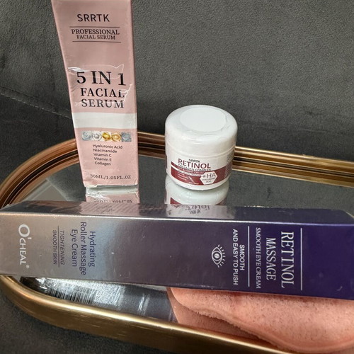Beauty care set 5 in 1 serum and retinol, new