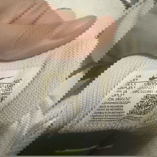 Nike Crater Impact Νο 38,5 σαν καινούργιο, άσπρα αθλητικά παπούτσια