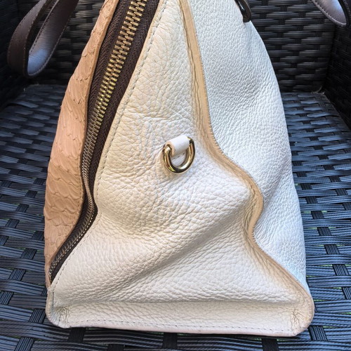Furla vintage handbag with python effect
