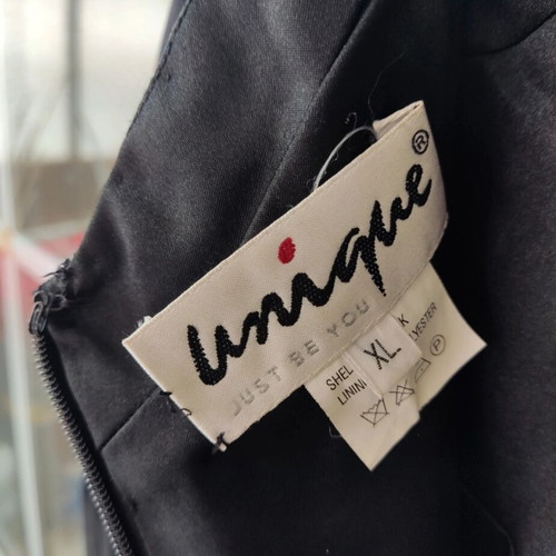 Unique 100% Silk Dress like new, black, handmade, formal