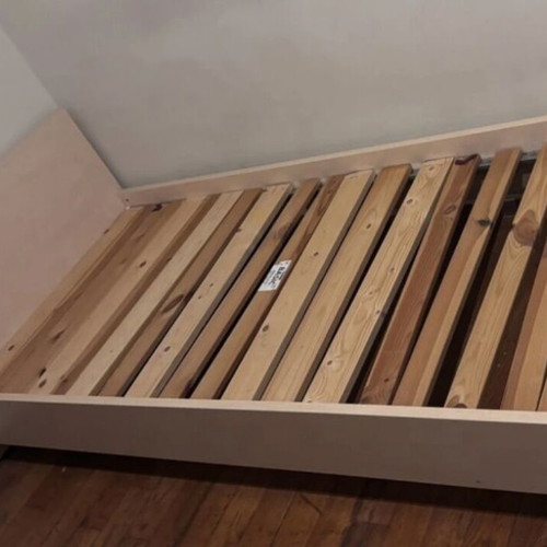 Jysk bed with slats and mattress