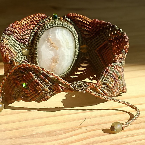 Energy Healing Bracelet with Magical Agate or Jasper from Cyprus