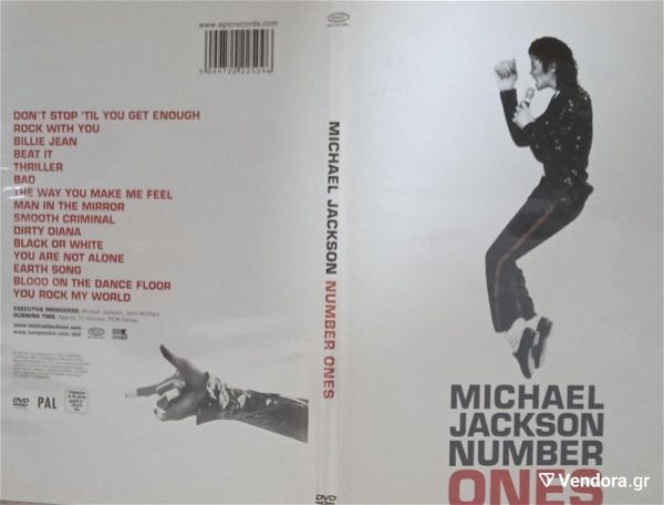  MICHAEL JACKSON - NUMBER ONES PAL DVD ~ GREATEST HITS / BEST OF