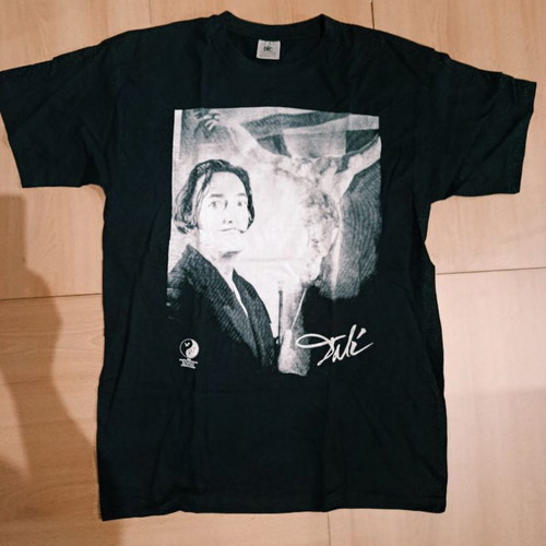 Salvador Dalí fashion t-shirt M new, 100% cotton, black