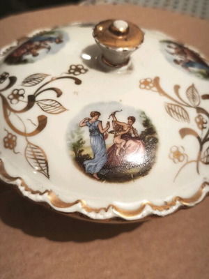 Vintage glass container used