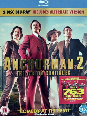 Anchorman 2: The Legend Continues Blu-ray like new, comedy