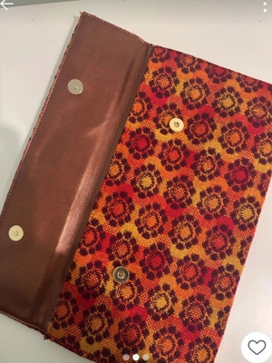 Boho bag new, retro clutch with spacious interior