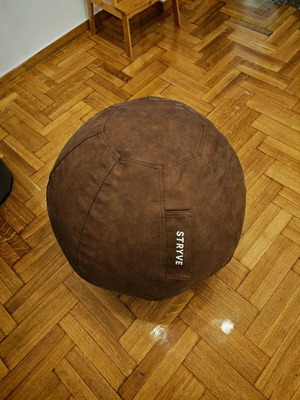 Ergonomic seat with synthetic leather cover like new