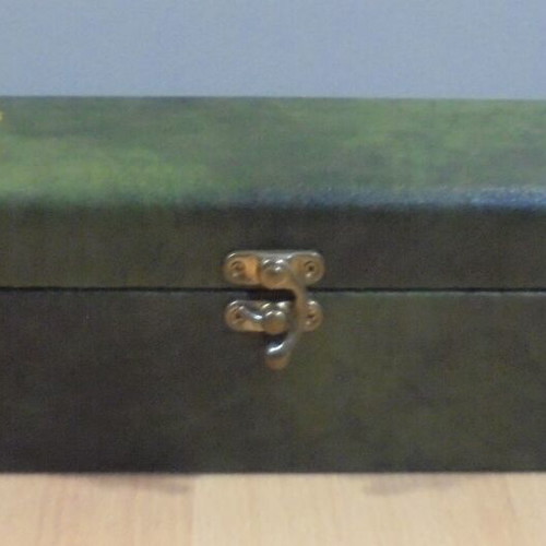 Glenfiddich Scotch Whisky promotional wooden case with leather lining like new