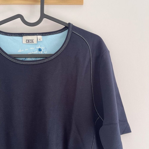 T-shirt Cecil size L new, blue