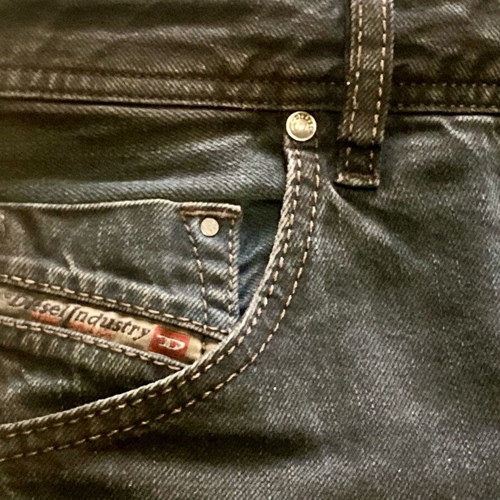 Diesel Krayver Black Denim Pants like new, size L