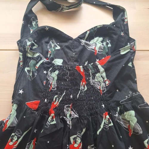 Hell Bunny Pin-up Halter Dress Size S like new
