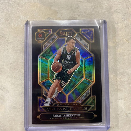 Panini Select 25-26 Crown Jewels Saras Jasikevicius card