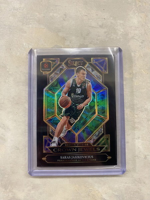 Panini Select 25-26 Crown Jewels Saras Jasikevicius card