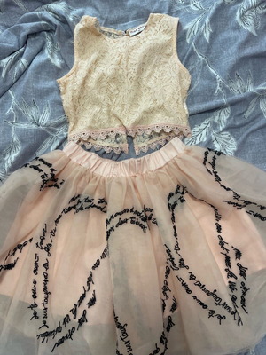Girls' set for special occasions, worn once, pink