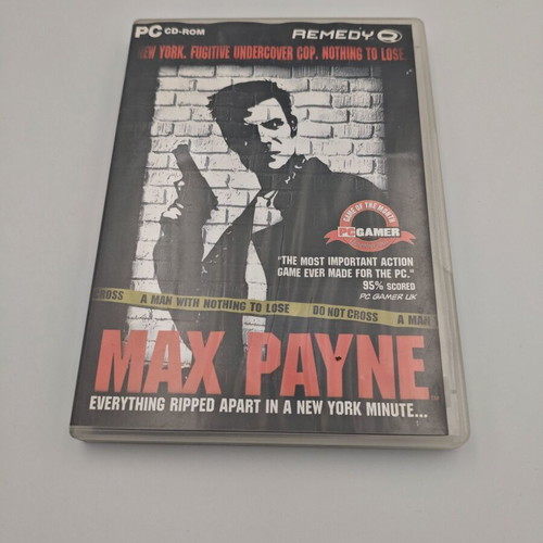 Max Payne PC game like new with manual, cover with moisture bubble