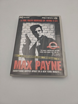 Max Payne PC game like new with manual, cover with moisture bubble