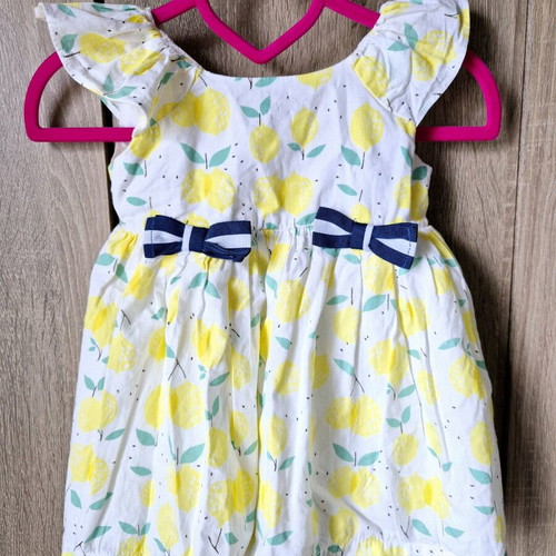 Minoti baby dress like new with lemons size 3-9 months