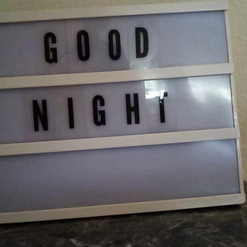 Lightbox cinema sign used 22x30 cm with letters and batteries