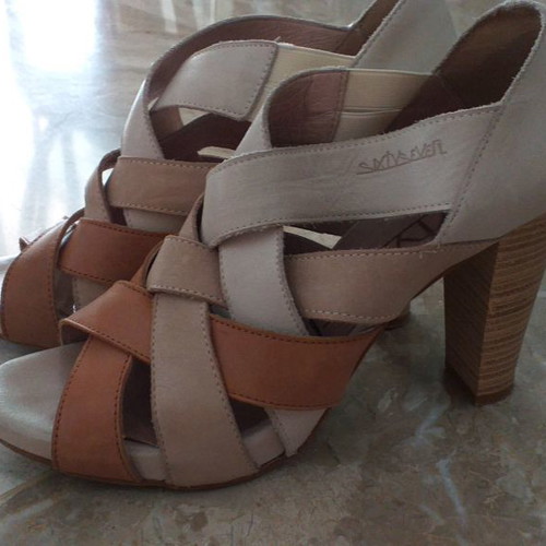Shoes used, size 38, beige, ideal for spring and autumn