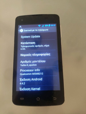 Turbo-X epsilon used mobile phone